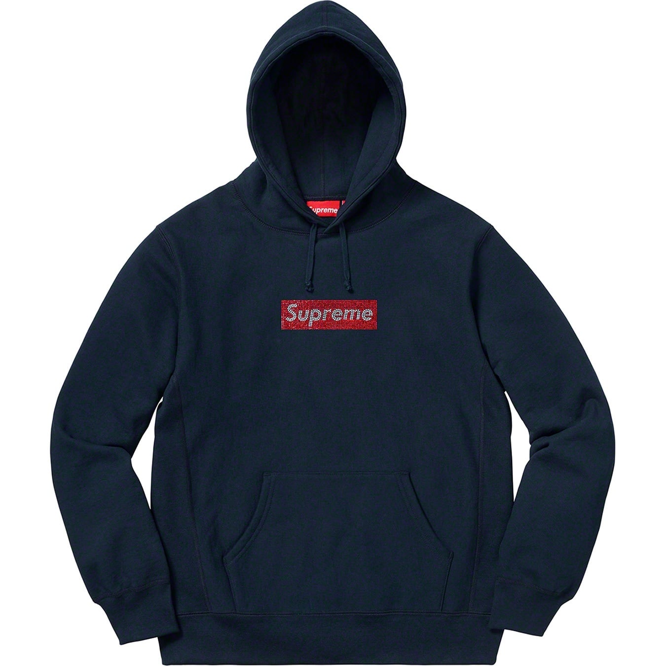 Supreme®/Swarovski® Box Logo Hooded Sweatshirt view 4